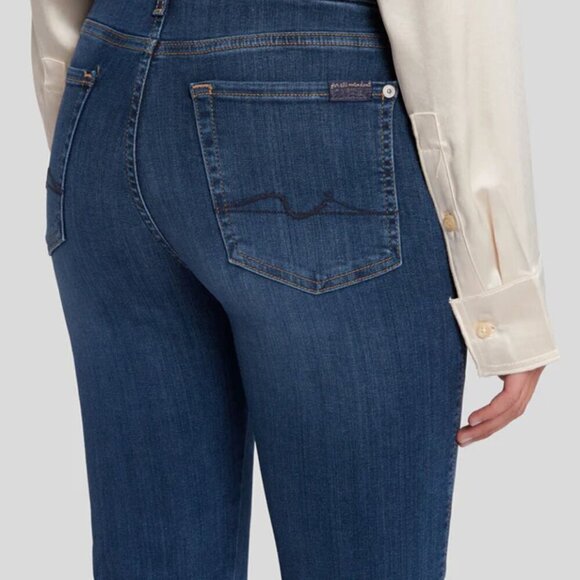 7 for All Mankind Slim Illusion Kimmie 24 Straight Jeans - Picture 3 of 9